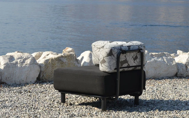 One Bar Element 1 Aufblasbarer Sessel / Sitzelement Dark Grey / Blue – Bild 5