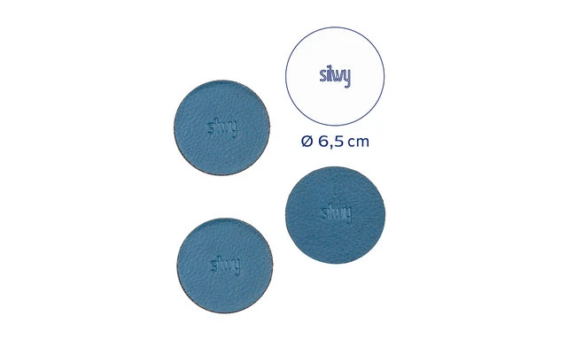Silwy® Magnet-Pads 6,5 Cm 4er Set Blau – Bild 4
