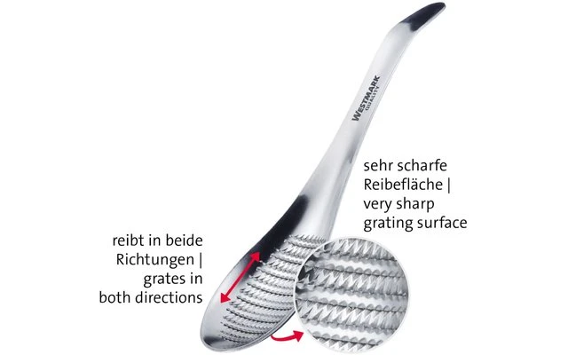 Westmark Löffelreibe Ingwerreibe Silber – Bild 2