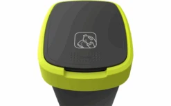 Rotho Twist Abfalleimer Mit Schwing- Und Klappdeckel 25 Liter Dunkelsilber