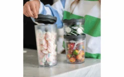 Koziol Prince Oslo Vorratsdosenset 3 Teilig Nature Ash Grey